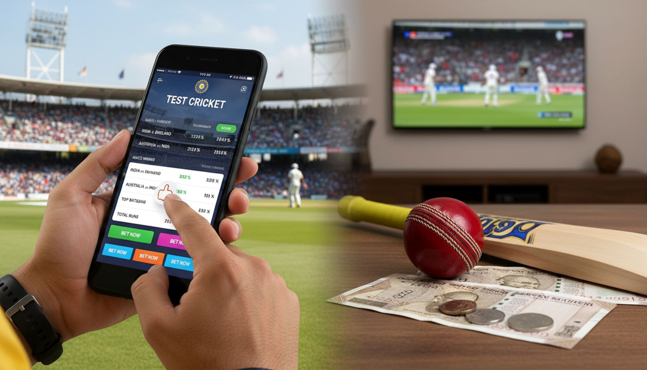 Betting on Test Cricket Matches